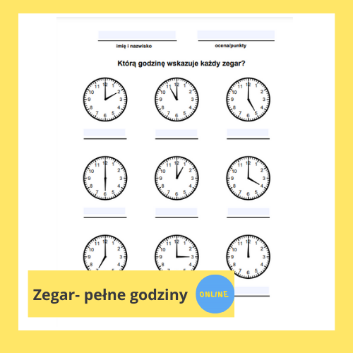 Zegar- pełne godziny