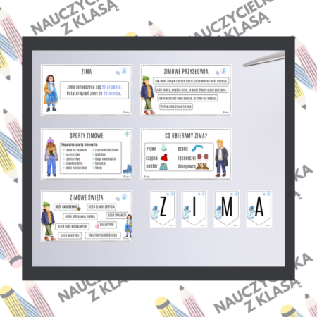 Zima gazetka ścienna