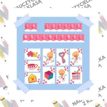 walentynki gazetka serce