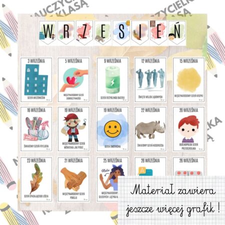 KALENDARZ ŚWIĄT NIETYPOWYCH- WRZESIEŃ