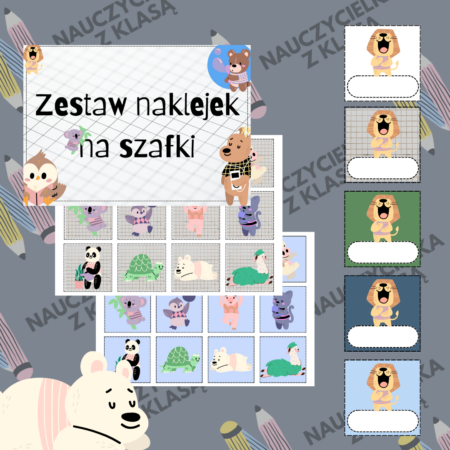 ZNACZKI, NAKLEJKI NA SZAFKĘ