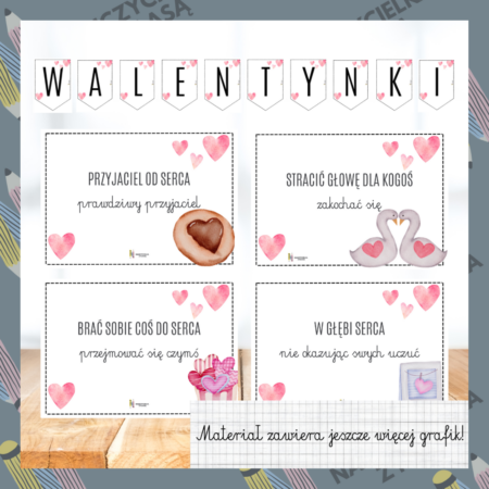 WALENTYNKI „POWIEDZIANE OD SERCA"-GAZETKA ŚCIENNA