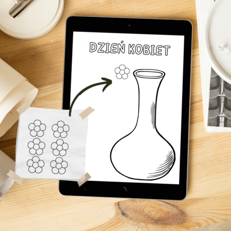 WAZON Z KWIATAMI NA DZIEŃ KOBIET- PRACA GRUPOWA W FORMACIE XXL