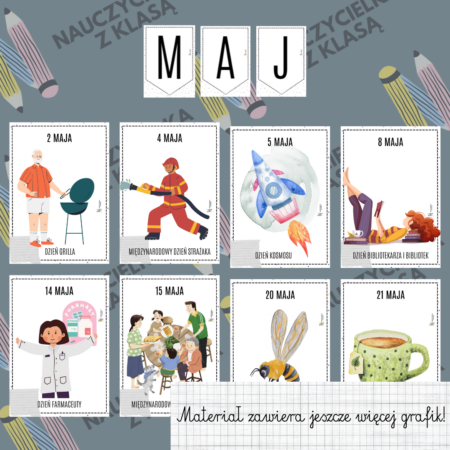 MAJ-KALENDARZ ŚWIĄT NIETYPOWYCH- GAZETKA ŚCIENNA