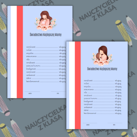 Świadectwo Najlepszej Mamy