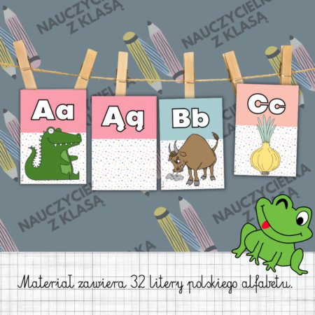 ALFABET OBRAZKOWY- 32 LITERY