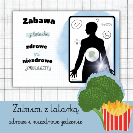ZABAWA Z LATARKĄ- ZDROWE/ NIEZDROWE JEDZENIE