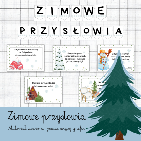 ZIMOWE PRZYSŁOWIA- GAZETKA ŚCIENNA