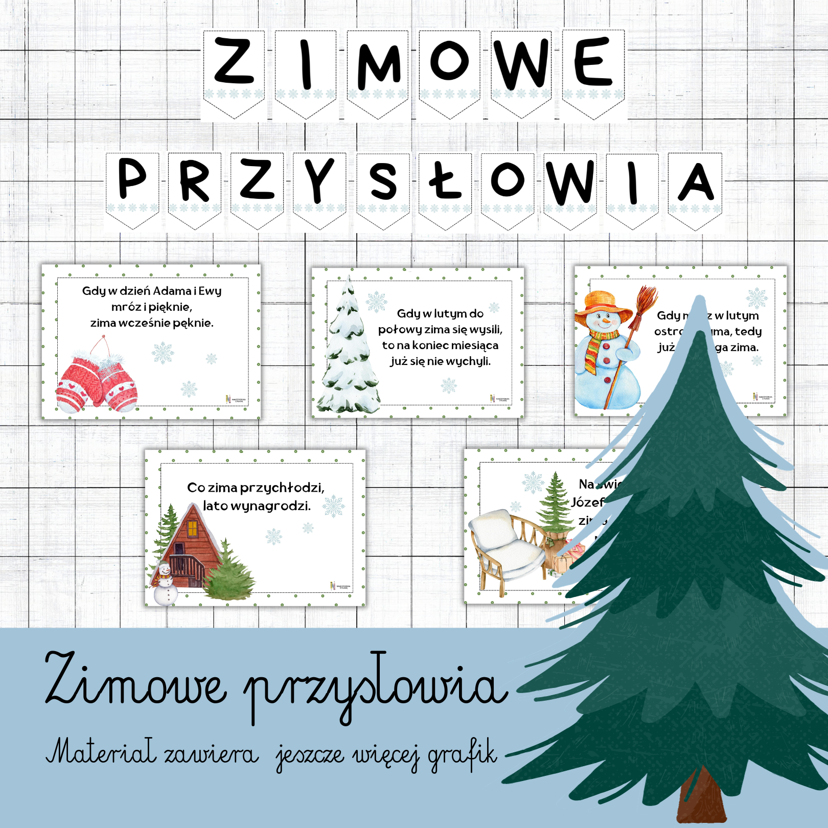 ZIMOWE PRZYSŁOWIA- GAZETKA ŚCIENNA